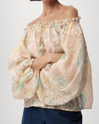 Exquise Uliana Crew Neck Blouse In Multi