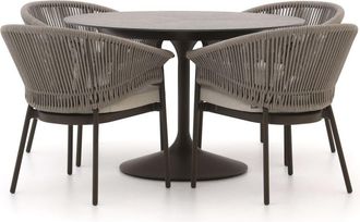 Suns Santorini/Nova &oslash;120cm dining tuinset 5-delig