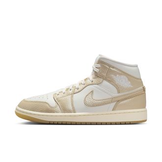 Nike Jordan Womens Air Jordan 1 Mid SE Shoes in White | HV5159-100