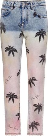 Philipp Plein Jeans Boyfriend Fit - Dames - Slim Fit Jeans - Blauw - W27 - Katoen - Jeans