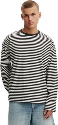 Cotton On Mens Cropped Fit Long Sleeve in Vintage White Washed Black at Nordstrom, Size Xx-Large
