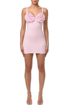 Naked Wardrobe Rose Minidress in Cotton Candy at Nordstrom, Size X-Small