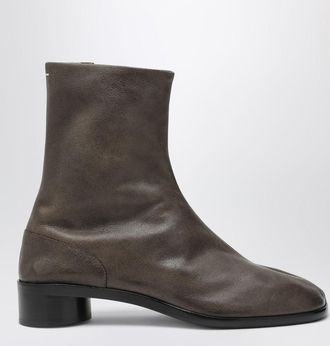 Maison Margiela Tabi ankle boot in brown leather