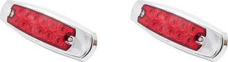 OEM 2 Pares De Luces De Posici&oacute;n Laterales Rojas Para Remolque De Cami&oacute;n, F&aacute;ciles De Instalar