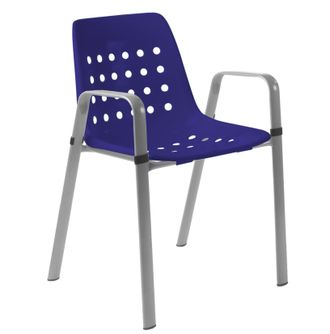 Schubiger M&ouml;bel Gartenstuhl Bermuda mit Armlehne Rundoval