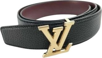 Louis Vuitton Pre-owned Belts, male, Black, Size: ONE SIZE Pre-owned Vintage Belt