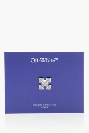 Off-white Metal Lace Charm ARROW with Rhinestones size One Size