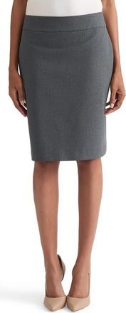 Kasper Bi-Stretch Pencil Skirt in Modern Charcoal at Nordstrom, Size 10