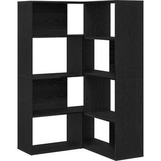 vidaXL Vidaxl - Estanter&iacute;a Para Libros Roble Negro 140 X 30 X 140 Cm