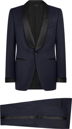 Tom Ford OConnor Wool And Silk Twill Evening Dress