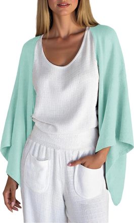 Generic Womens Cardigans Autumn Lightweight Bolero Waterfall Linen Cardigans Summer 3/4 Sleeve Beach Cover Up Casual Open Front Kimonos Blouse Tops Shrug Coat