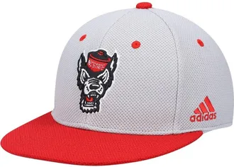 adidas Mens adidas Gray NC State Wolfpack On-Field Baseball Fitted Hat at Nordstrom, Size 8