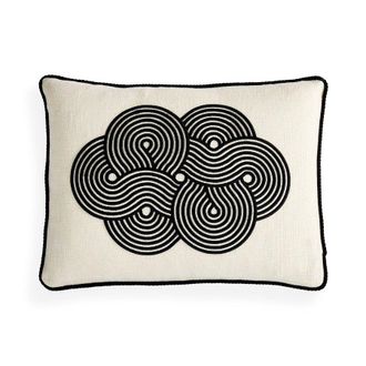 Jonathan Adler uk Kit Pompidou Cloud Pillow - Negro/blanco