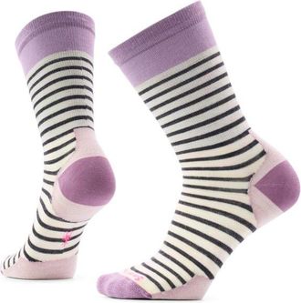 Smartwool Everyday Pin Stripe Crew Socks Multifunktionssocken f&uuml;r Damen | grau