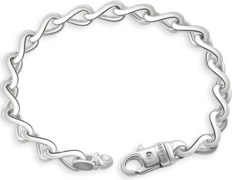 Pompeii3 Mens 14k Gold (31gram) or Platinum (58gram) 8mm Link Bracelet 8.5