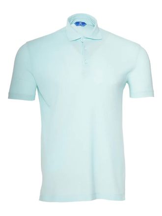 Kiton quarter-button polo shirt - Blue