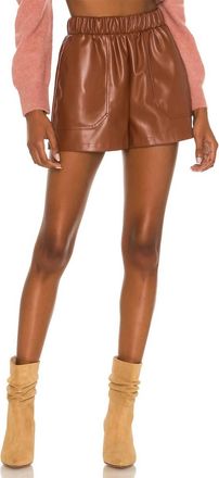BB Dakota Faux The Record Short In Cognac