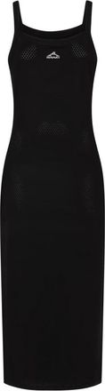 Alexander Wang Zwarte Logo Print Lange Jurk - Dames - Casual kleedjes - Zwart - S - Kleedjes
