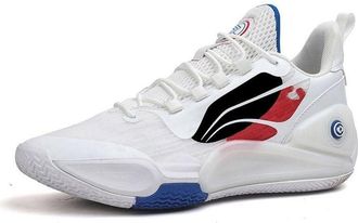 Generic Mens Basketball Shoes are Breathable Anti Slip Wear-Resistant Shock-Absorbing Sports Training Boots Walking Shoes(White,3.5 UK)