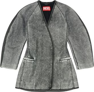 Diesel Denim Jassen - Dames - Spijkerjassen - Zwart - 2XS - Denim - Jassen