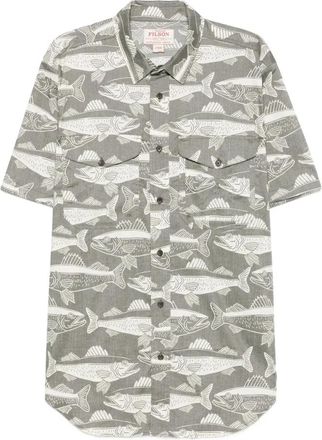 Filson Twin Lakes Short Sleeve Sport Shirt - Heren - Korte mouwen Overhemden - Veelkleurig - L - Katoen - Overhemden