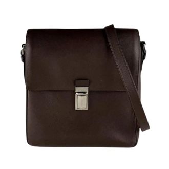 Prada Pre-owned Vintage Schoudertas - Heren - Vintage Schoudertas - Bruin - ONE Size - Leer - Vintage