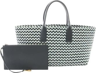 Bottega Veneta Pre-owned Bottega Veneta Bicolor Leather Intrecciato Tote Ladies SL171ZUXP7K1UF6T