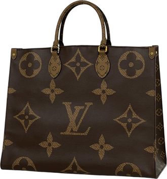 Louis Vuitton Brown Monogram Reverse Shoulder Bag Tote Bag (Pre-Owned)