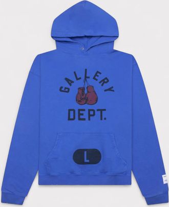 Gallery Dept. Mens. Boxing Merch Hoodie Royal Blue - Size Medium