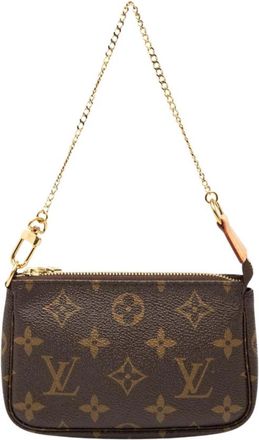 Louis Vuitton Pre-owned Printed Mini Bag - Dames - Vintage Mini Tas - Bruin - ONE Size - Vintage