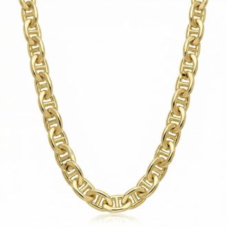 Pompeii3 Fremada 14k Yellow Gold Filled Mens 5.9mm Mariner Link Chain Necklace