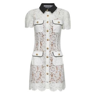 Self Portrait Dames, Jurken, Wit, Maat: 2XS Katoen