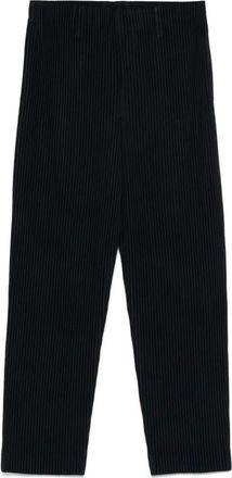 Issey Miyake Straight Trousers, male, Black, Size: M Basic Pleated Pants