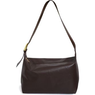 Adornia Faux Leather Shoulder Bag in Brown at Nordstrom Rack
