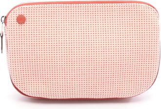 Hermès Ivory Red Color Toile H Pouch (Pre-Owned)