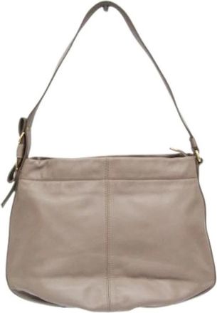 Ferragamo Pre-owned - Dames - Vintage Schoudertas - Grijs - ONE Size - Leer - Vintage