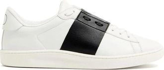 Valentino Garavani Schoenen, Heren, Wit, 42 1/2 EU, Leer, Open Royco Sneakers