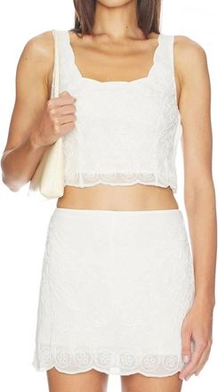 Amanda Uprichard Womens Elisha Top In White