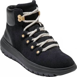 Cole Haan WomenS Grand Raelyn Waterproof Hiking Boots In Black