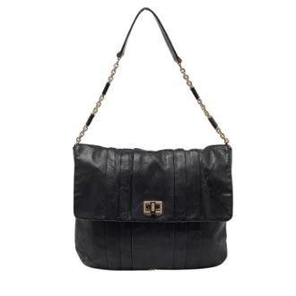 Anya Hindmarch Tweedehands leren handtassen - Dames - Pre-owned - Zwart - Maat: ONE Size Leer