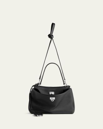 Balenciaga Rodeo Small Grained Leather Top-Handle Bag