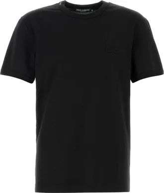 Dolce & Gabbana Black Cotton T Shirt