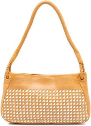 Bottega Veneta Pre-owned Shoulder Bags, female, Brown, Size: ONE SIZE Pre-owned Leather Shoulder Bag