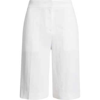 BOSS Tianala Wide Leg Shorts in Bright White at Nordstrom, Size 14