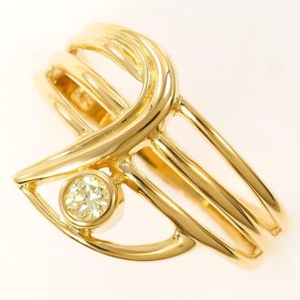 C&A Yellow Gold Yellow Gold (18K) Band Ring (Pre-Owned)