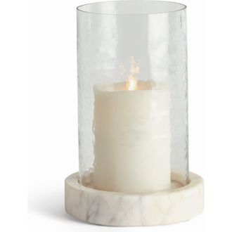 Napa Home & Garden Claire Hurricane Candleholder in White at Nordstrom, Size Small