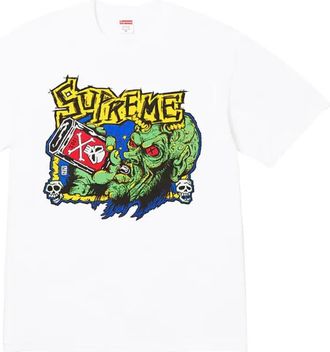 SUPREME T-shirt met grafische print - Wit