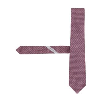 Ferragamo Silk Tie with Patterned Design - male - Ferragamo - Ties - Multicolor - ONE SIZE - Accessories