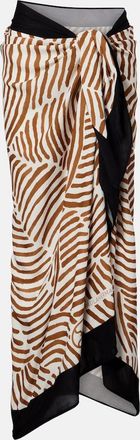 Vix Printed beach cover-up