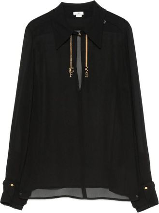 Elisabetta Franchi Chain-detail Long-sleeve Blouse